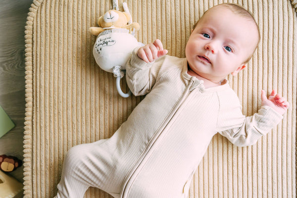 Oat Milk Ribbed Sleepsuits