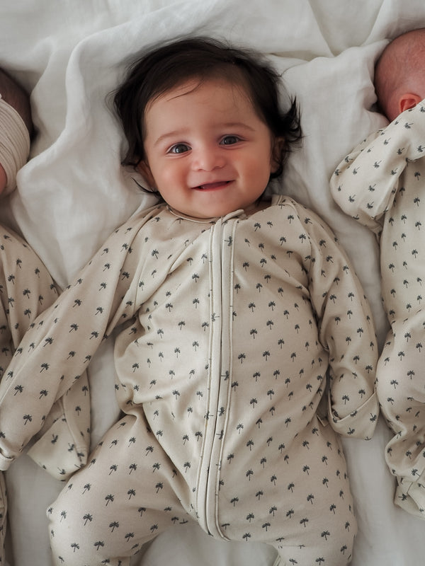 Palm Paradise Patterned Sleepsuits